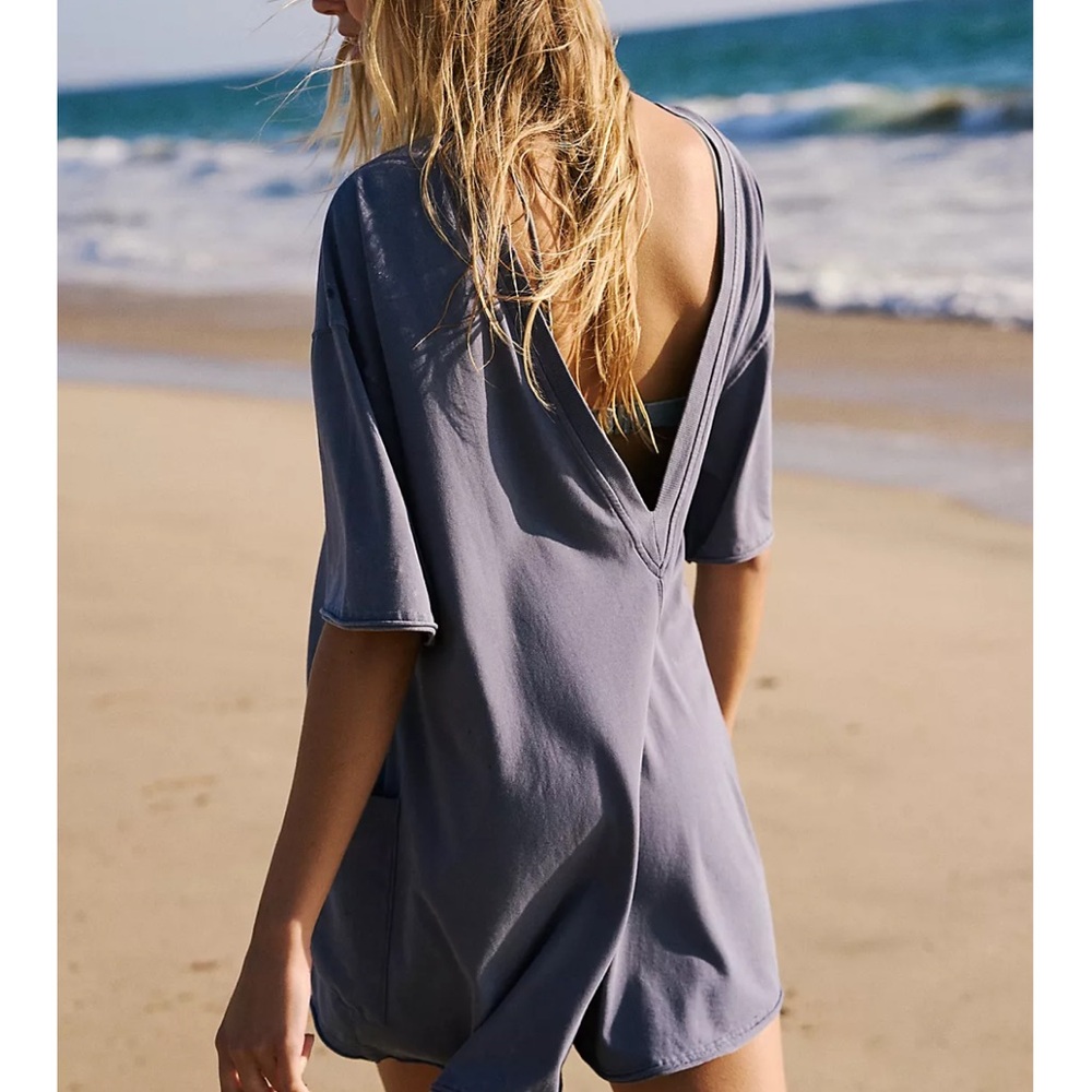 Free people movement hot shot tee romper